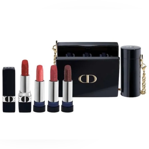 Dior Other - Dior Rouge Minaudière Clutch & 4-Piece Lipstick Set Ltd Edition NWOB